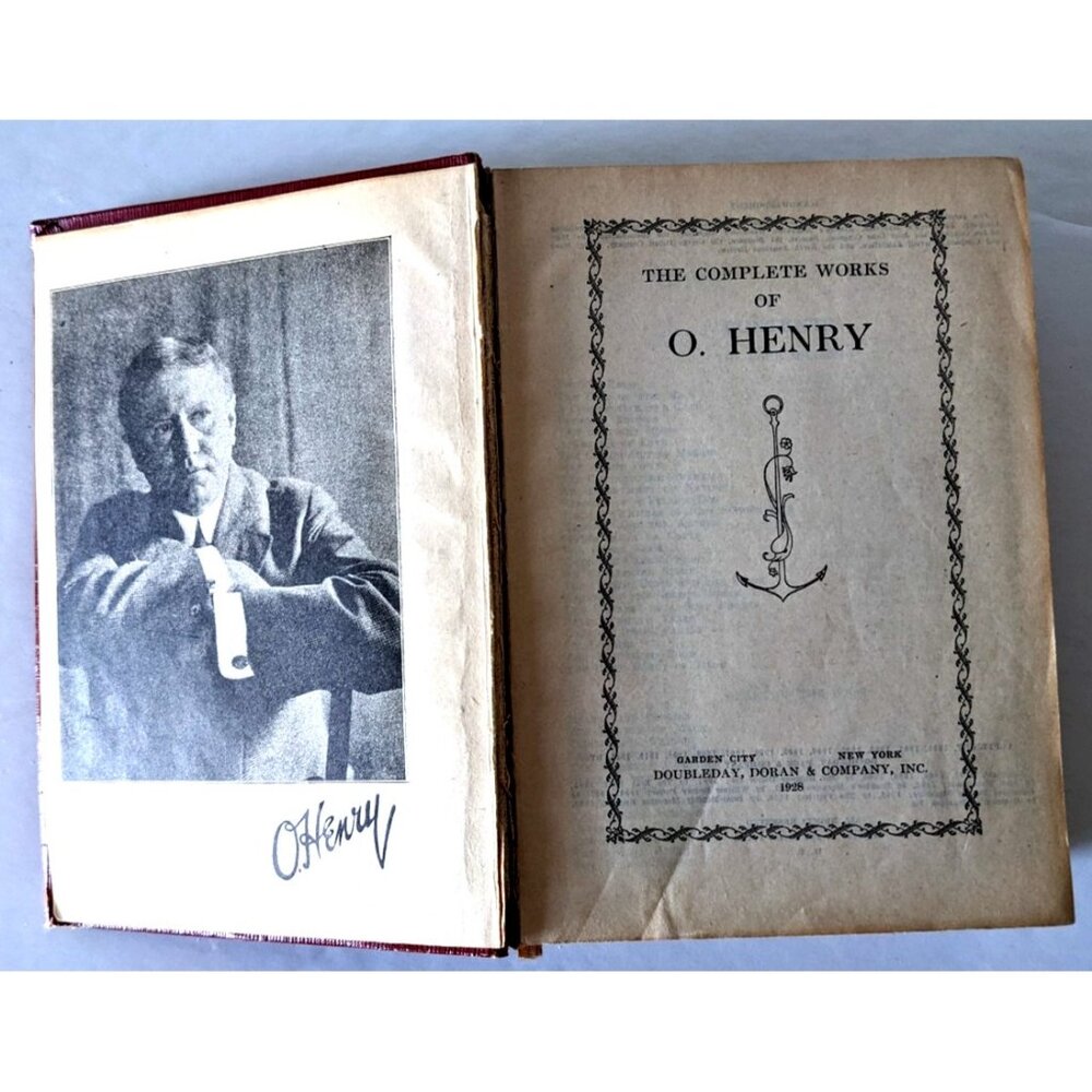 1928 The Complete Works Of O'Henry Special Edition Hardcover Red Doubleday Doran